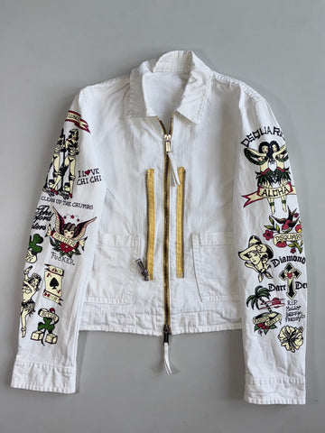 Dsquared2 Tattoo Flash Print Zip Jacket (S)