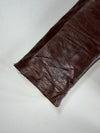 Vintage Brown Leather Blazer Jacket Women’s (S)