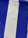 Adidas Blue & White Striped Climalite Long Sleeve Jersey (M)