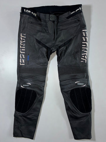 Vanucci Cool System Black Leather Racing Padded Pants (W:40|L:39)