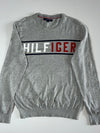 Tommy Hilfiger Spellout Knit Sweater – Grey, Men’s(M)