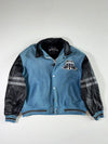 Avirex New York 1975 Patch Varsity Jacket in Blue & Black –(4XL)