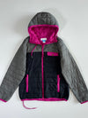 Columbia Grey/Pink Colorblock Puffer Jacket (M)