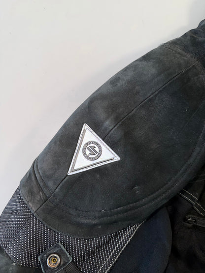 !                                                                                                                                                                                        Ultra Premium (PADDED) Original sued Leather Riding Jacket (RARE) (XL)