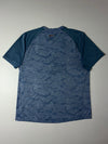 Nike Dri-Fit Heathered Blue Camo Print Tee (L)