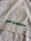 New Balance Beige & Green Colour-Block Hooded Windbreaker Jacket(Xs)