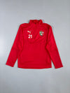 Puma | Sedan Ardennes Quarter-Zip Training Top | Red (M)