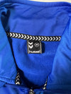Hummel UC88 Vintage Football Track Jacket — Royal Blue | Full Zip | Chevron Stripe (M)