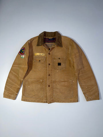 Polo Ralph Lauren Vintage Multi-Patch Canvas Expedition Chore Jacket Rare Collector’s Piece (M)