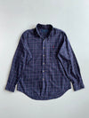 Ralph Lauren Navy Multi-Check Button(L)