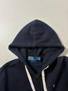 Polo Ralph Lauren Custom Fit Navy Full-Zip Pony Logo Hoodie (S/M)