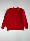 Chemise Lacoste Red Cable Knit Crewneck Sweater with Croc Logo (L/XL)