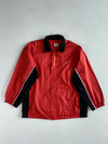 Reebok Vintage Spell-Out Windbreaker Jacket – Red/Black (XL)