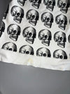 NUNUNU All-Over Skull Print Zip-Up Hoodie (XS)