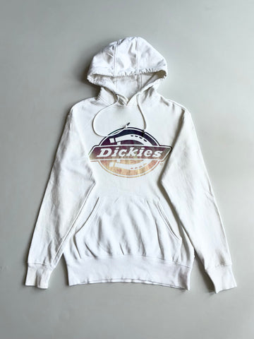 Dickies Holographic Logo Print Hoodie – White (S)
