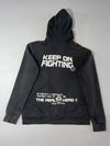 Nippon Blue Fighter Full-Zip Mask Graphic Hoodie – Black (L)