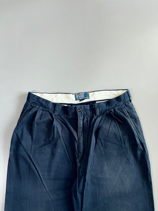 Polo by Ralph Lauren Pleated Chino Trousers (W:32 |L:39)