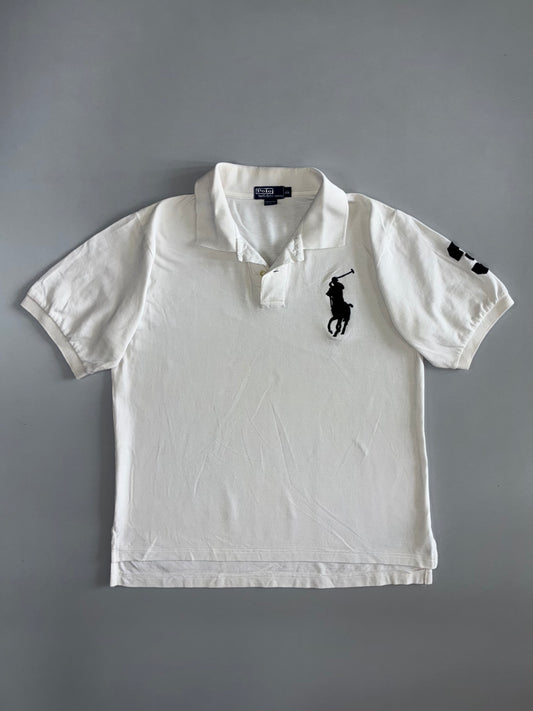 Polo Ralph Lauren Big Pony Short Sleeve Polo — White/Black (XL)
