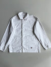 Dickies White Chore Coat – Workwear Utility Jacket (L)
