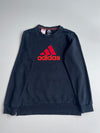Adidas | Black Red Logo Sweatshirt (S)