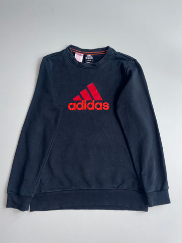 Adidas | Black Red Logo Sweatshirt (S)