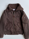 Tommy Hilfiger Denim | Knit Collar Bomber Jacket Brown (M)