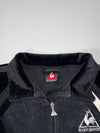 Le Coq Sportif Velour Track Jacket – Black, Vintage Style (S)