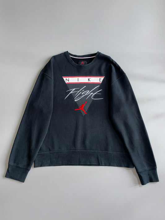 Jordan | Black Flight Nike Embroidered Crewneck (XL)