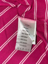 Lacoste Striped Pique Polo – Magenta Pink (M)