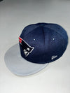 New Era 9Fifty New England Patriots Snapback – Navy Grey On-Field NFL Players Edition (61cm)