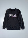 Fila Biella Italia Sweatshirt Black Logo Print (M)