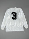 Vintage 90s Fila Made in Italy White Long Sleeve Football Jersey (L)
