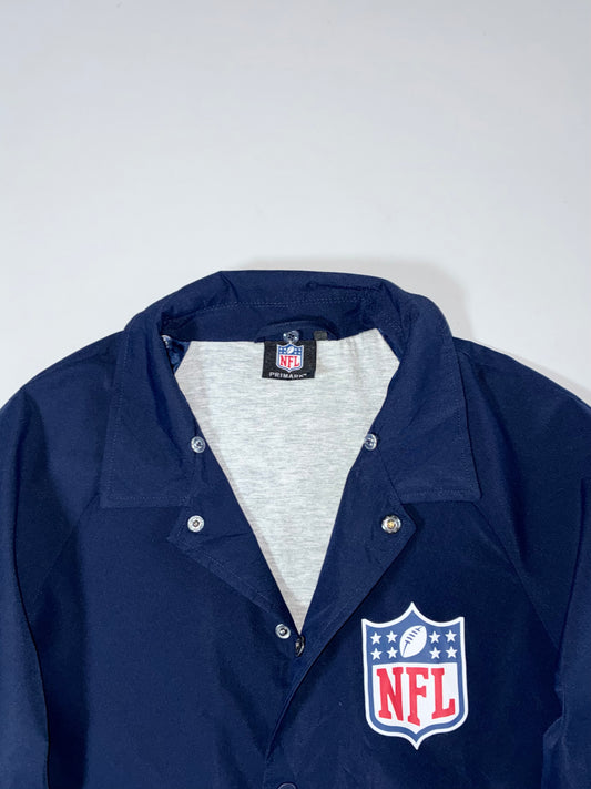 NFL Team Apparel Navy Coach Jacket (M)