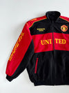 Manchester United Black Red Track Embroidered Jacket (2Xl/3Xl)