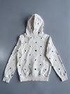 Roots Canada Beaver Logo Allover Print Hoodie | Cream Ivory (XS)