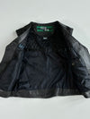 Vintage Hein Gericke Classic Gear Black Leather Biker Vest (S)