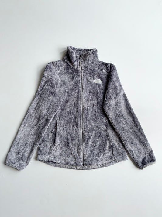 The North Face Grey Plush Osito Fleece Full-Zip Jacket women’s (S)