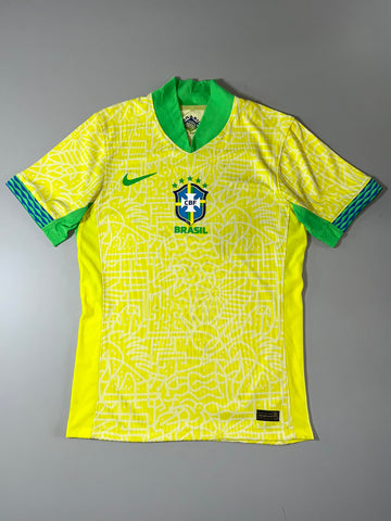 Nike Brasil CBF 2024 Home Player Version Jersey (S)