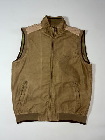 Royal Queen’s Polo Team Corduroy Full-Zip Utility Vest – Khaki Brown ( M)