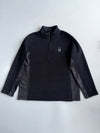 Spyder | Black 1/4 Zip Fleece Pullover | (2XL)