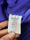 Vintage 90s Adidas Trefoil Shiny Track Jacket – Teal/Purple/Blue (XL)