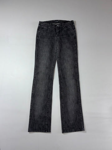 Armani Jeans AJ Washed Black Straight Leg Denim Jeans (W:29) (L:43)