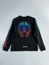 Chrome Hearts Gradient Cross Logo Black Crewneck Sweatshirt (M)