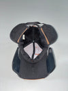 Vintage Orange Grey Knit Panel Baseball Cap (Adjustable)