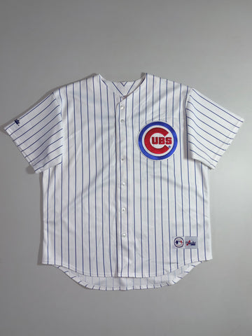Chicago Cubs Majestic Pinstripe Jersey (3XL)