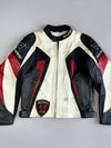 Vintage Dainese Original Pure Italian Leather With Reflective Logo Rack Jacket (M)