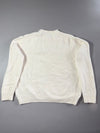 Lacoste Chunky Cable Knit Sweater – Cream White Crewneck (2XL)