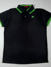 Robe di Kappa Neon Trim Polo Shirt – Black/Green (L)