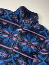 Carhartt Aztec Print Sherpa Fleece Half-Zip Pullover – Navy Purple (XL)