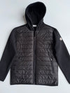 Moncler Fleece & Quilted Nylon Hybrid Hooded Jacket (L)
